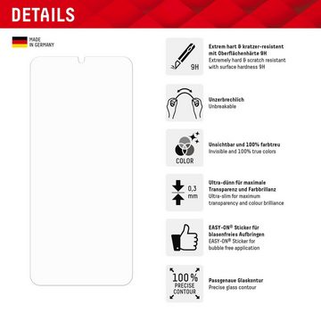 Displex Smart Glass für Xiaomi Redmi 13C, Displayschutzglas, Displayschutzfolie Displayschutz kratzer-resistent 9H unzerbrechlich