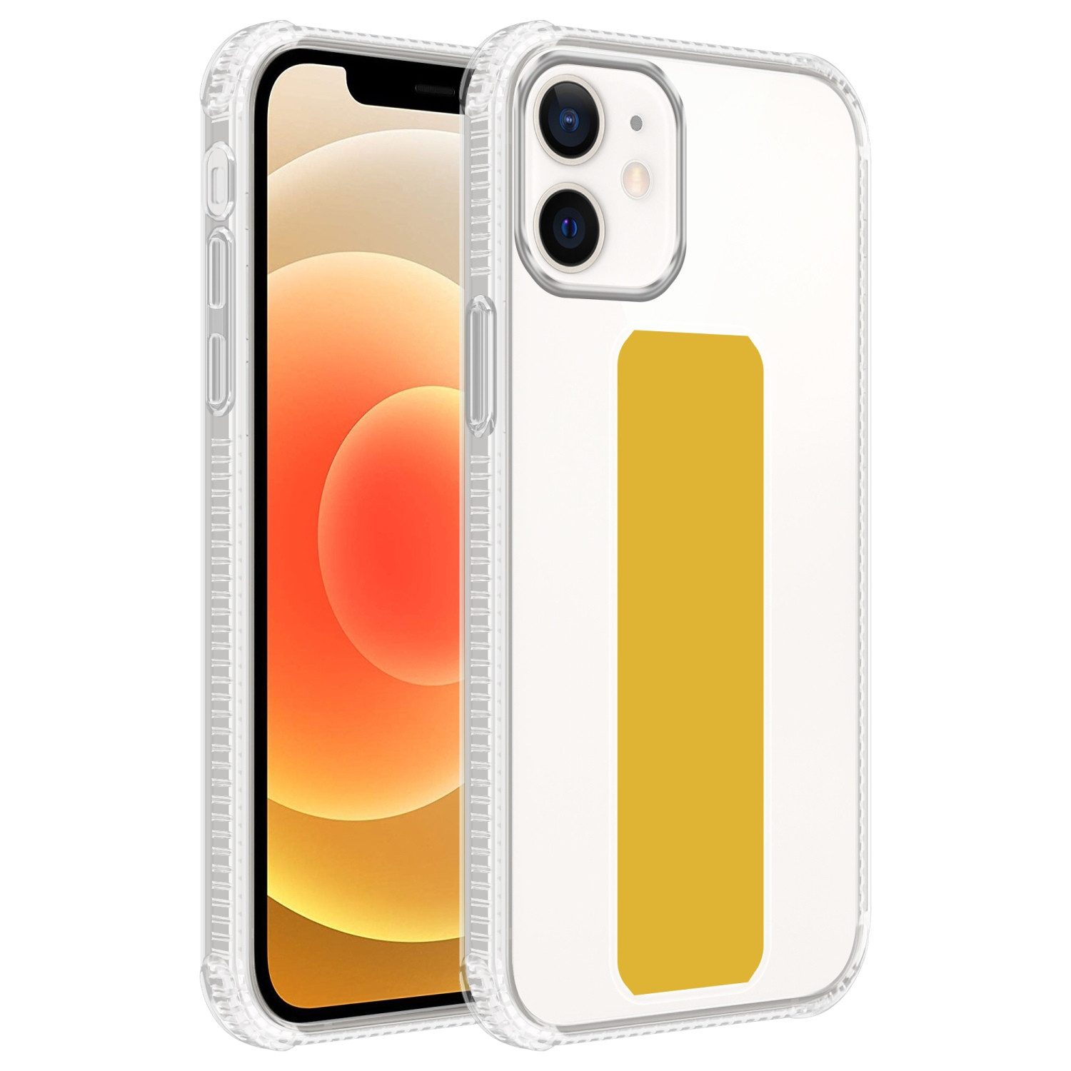 Cadorabo Handyhülle Apple iPhone 11 Apple iPhone 11, Schutzhülle - TPU Silikon Hülle - mit Halterung - Standfunktion