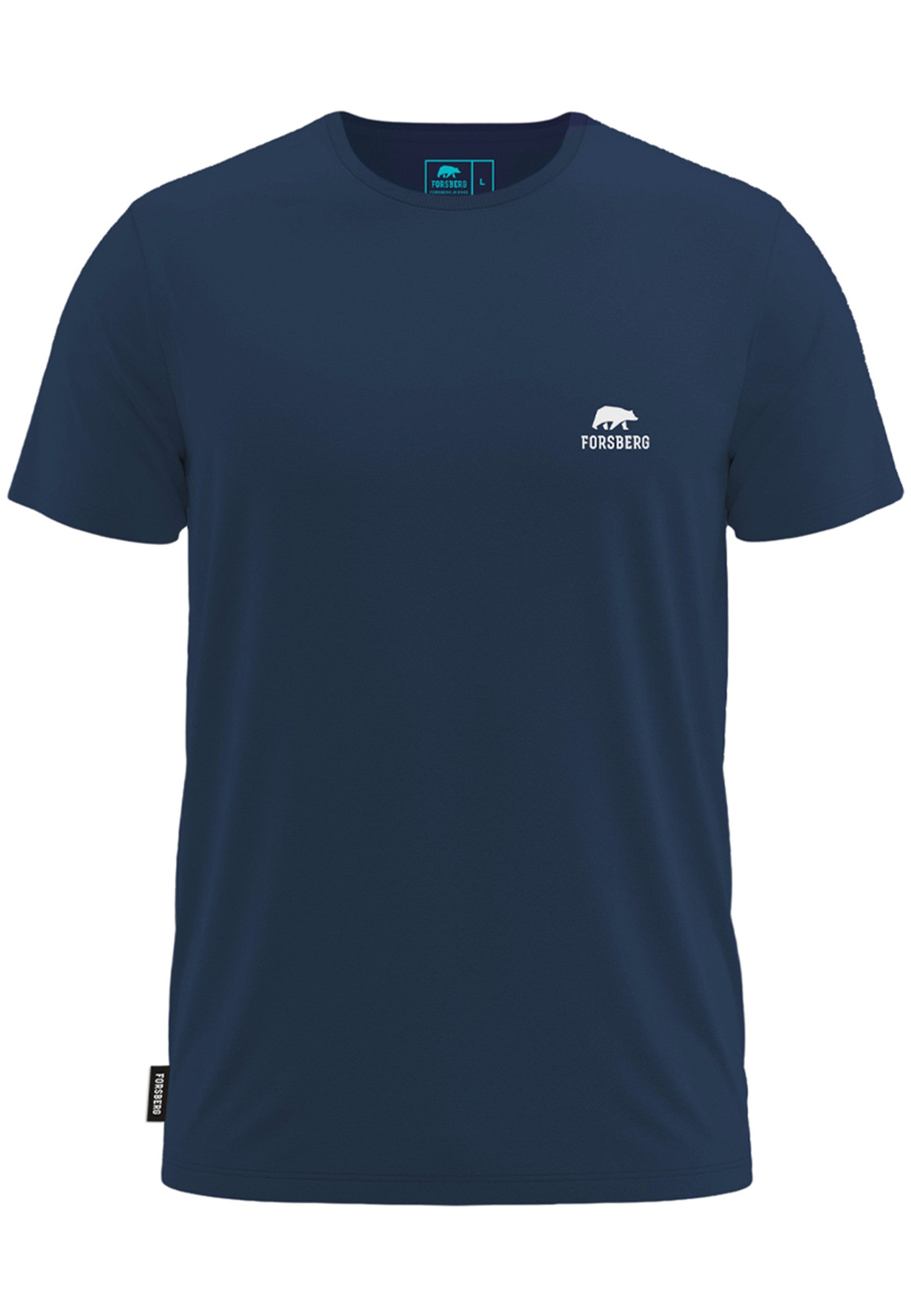 FORSBERG T-Shirt Lite T-Shirt mit kleinem Brustlogo