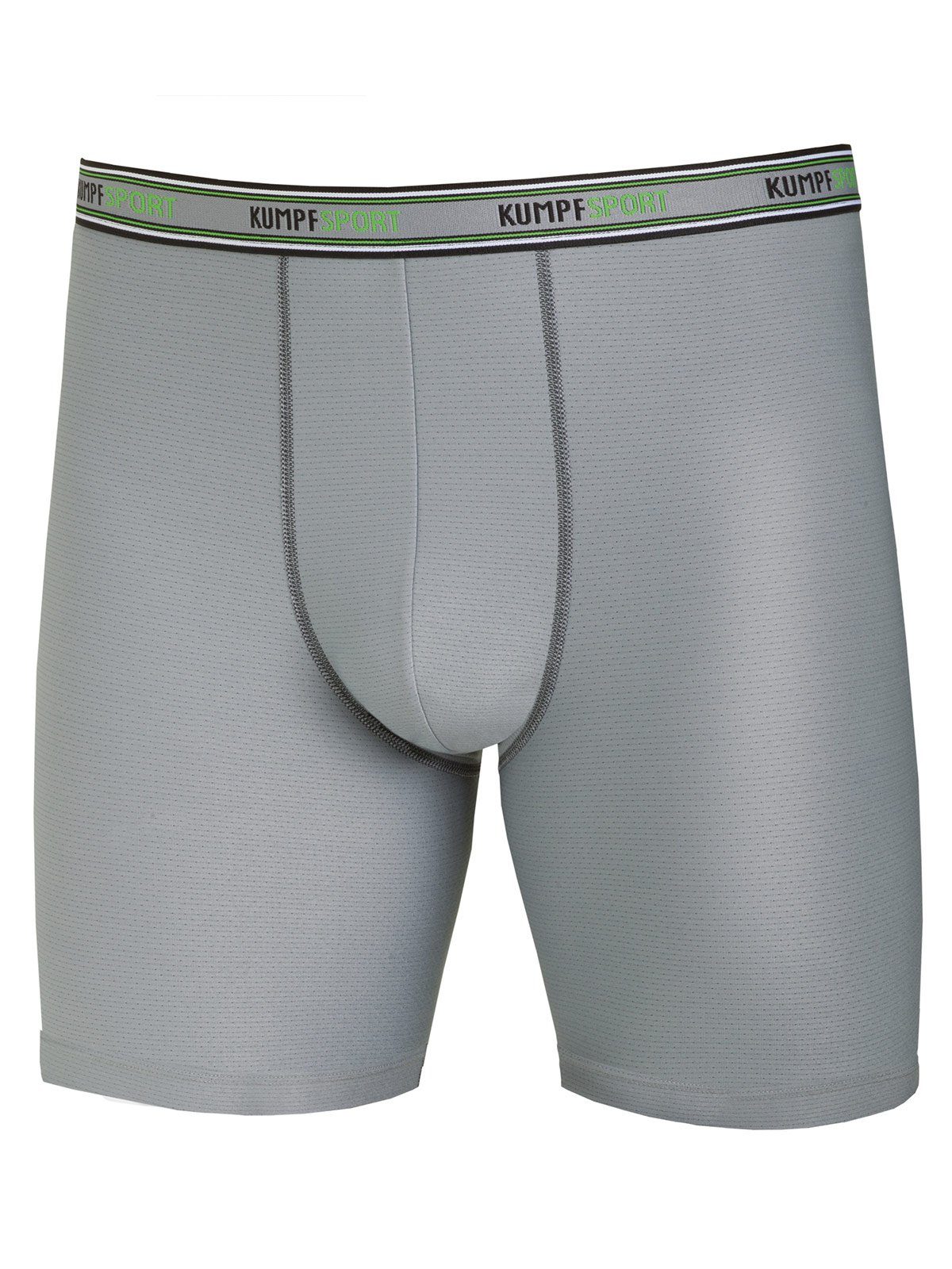 KUMPF Retro Pants Herren Gummibund 1-St) grau mit Pants und Materialmix Sportwä (Stück, Bein Tactel