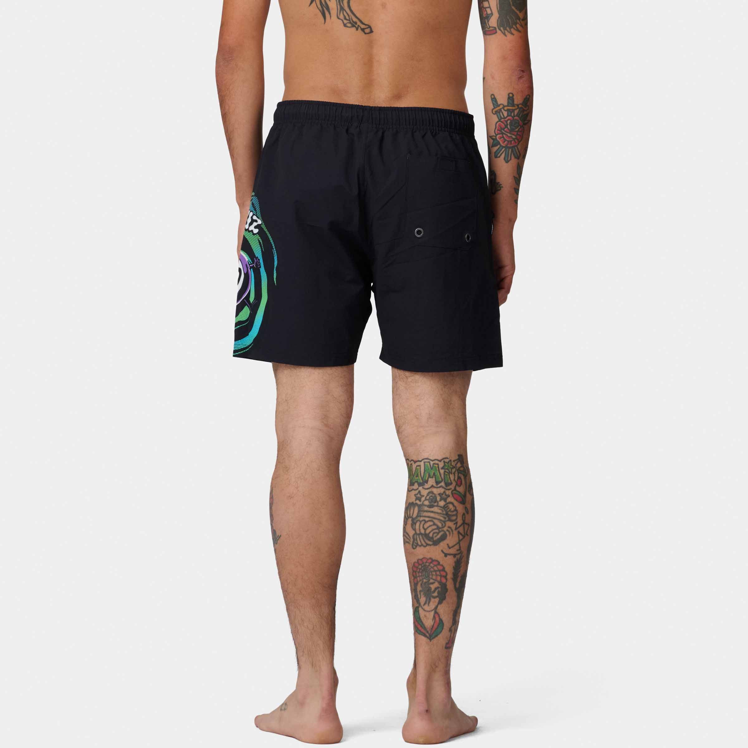Santa Cruz Badeshorts WINKOWSKI VERTIGO SWIMSHORTS für sportliche Aktivitäten, leichtes Polyester, sportlicher Stil