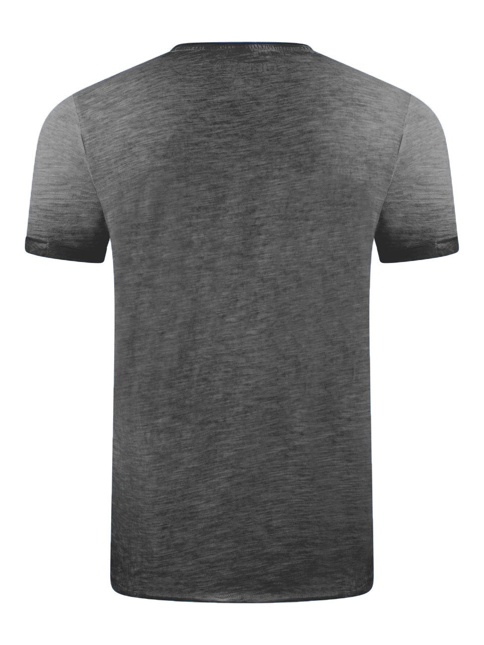 riverso T-Shirt Herren Basic Shirt RIVMatteo Regular Fit (1-tlg) Basic Kurzarm Tee Shirt mit Rundhalsausschnitt aus 100% Baumwolle