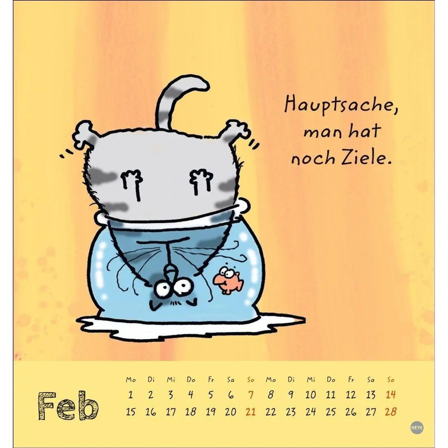 HEYE Wandkalender Catzz Postkartenkalender 2027