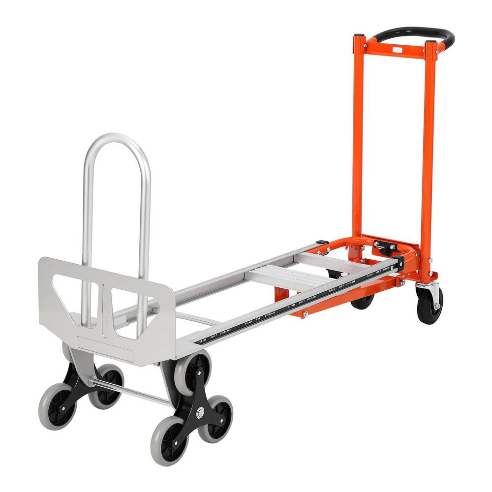 GarveeMore Sackkarre 3 in 1 Treppe Klettern Dolly Klappbarer Warenkorb für Zuhause