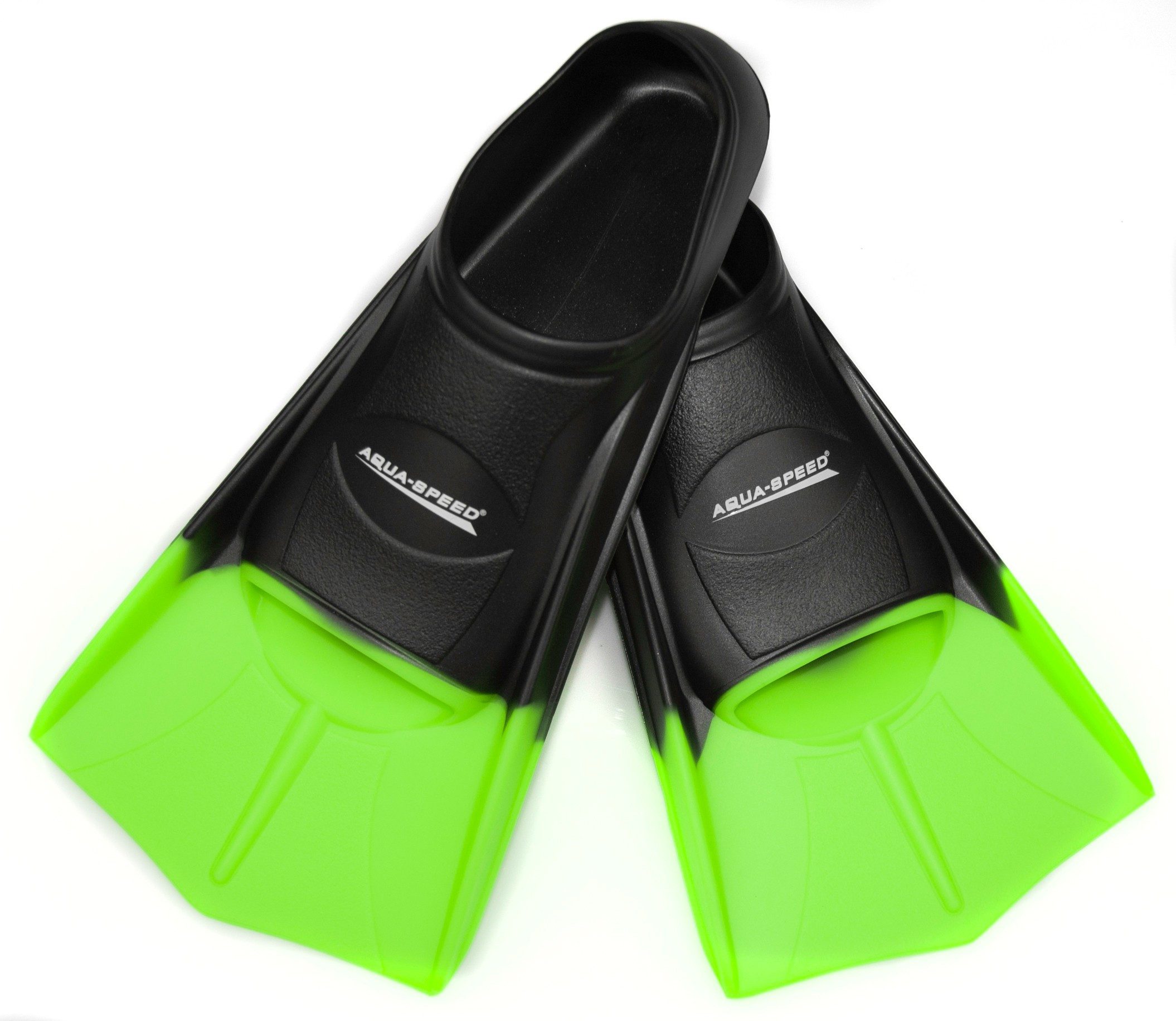 Aqua Speed Flosse HIGH TECH Kurze Trainingsflossen Schwimmtraining Größen 33-48, Kurze Flosse für einfache Handhabung