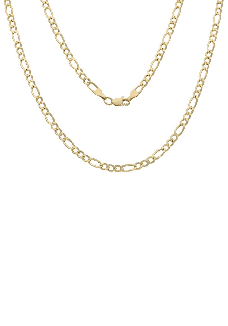 Firetti Goldkette Schmuck Geschenk Gold 375 Halsschmuck Halskette Goldkette Figaropanzer, zu Kleid, Shirt, Jeans, Sneaker! Anlass Geburtstag Weihnachten