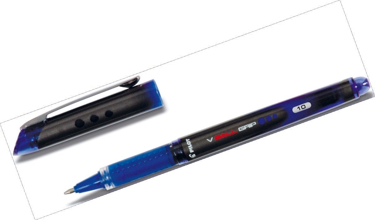 Pilot Pen Tintenfeinschreiber Tintenroller V-Ball Grip 0,7mm blau