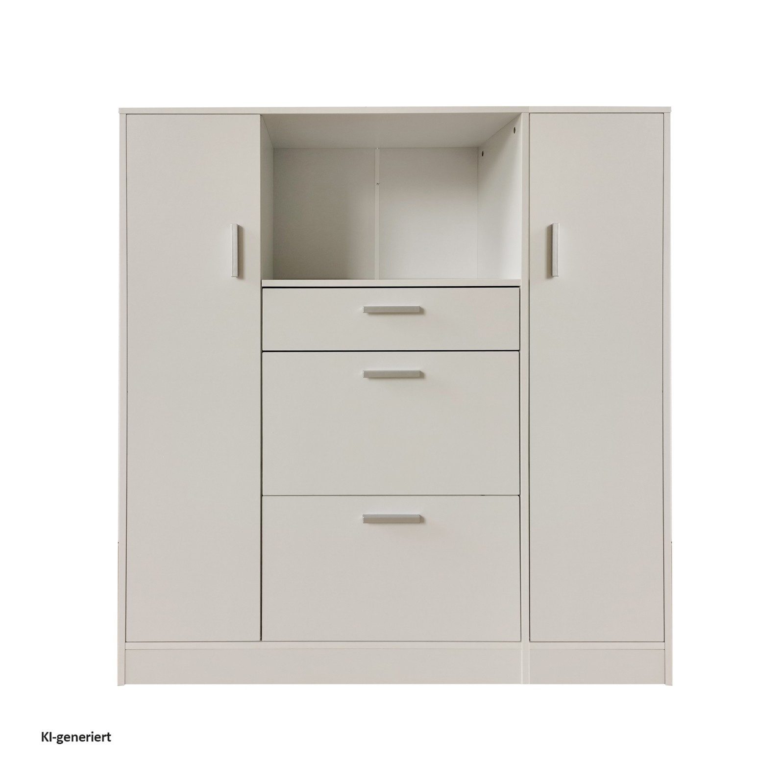 HTI-Line Küchenbuffet Küchenschrank Kombi L und S Blanca (Set, 2-St., 1x Küchenschrank Kombi L Blanca, 1x Küchenschrank Kombi S Blanca) Küchenbuffet Mehrzweckschrank Mikrowellenschrank