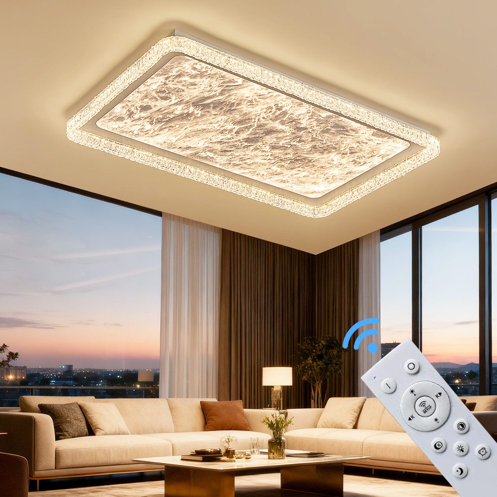 Eurohandisplay LED Deckenleuchte LED Deckenleuchte Fernbedienung Lichtfarbe günstig online kaufen