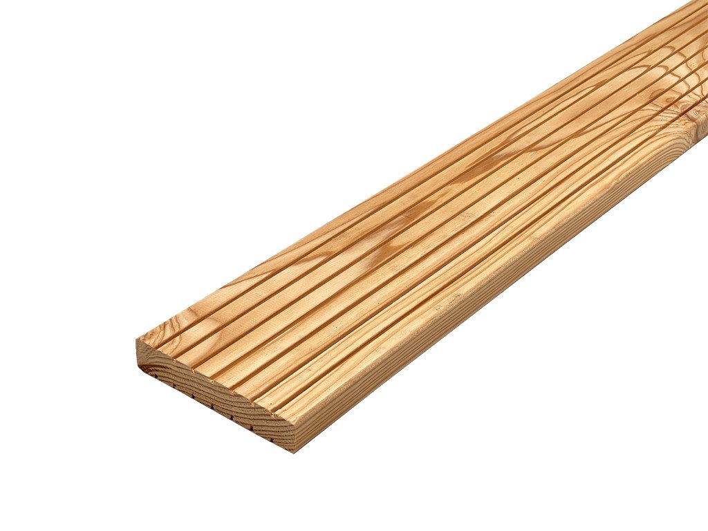 Woodtex Terrassendielen WOODTEX Holz Terrassendiele Natur Outdoor, BxL: je 14x400 cm, 25 mm Stärke