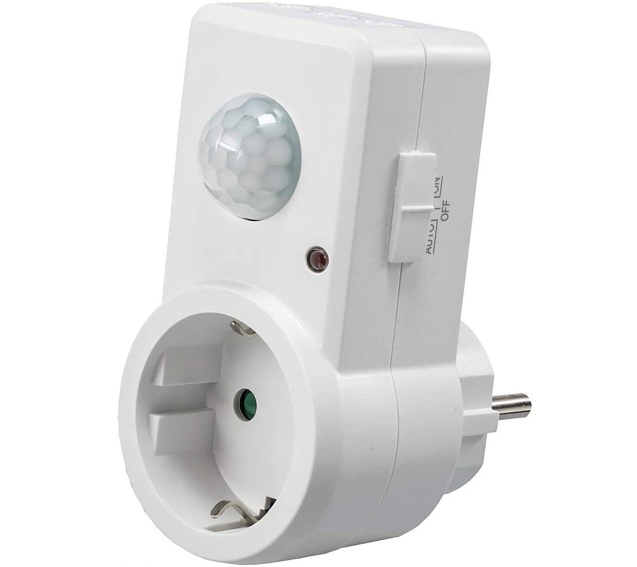 Bewegungsmelder ChiliTec Steckdose mit Bewegungsmelder 120° 9m Reichweite 1200W 230V
