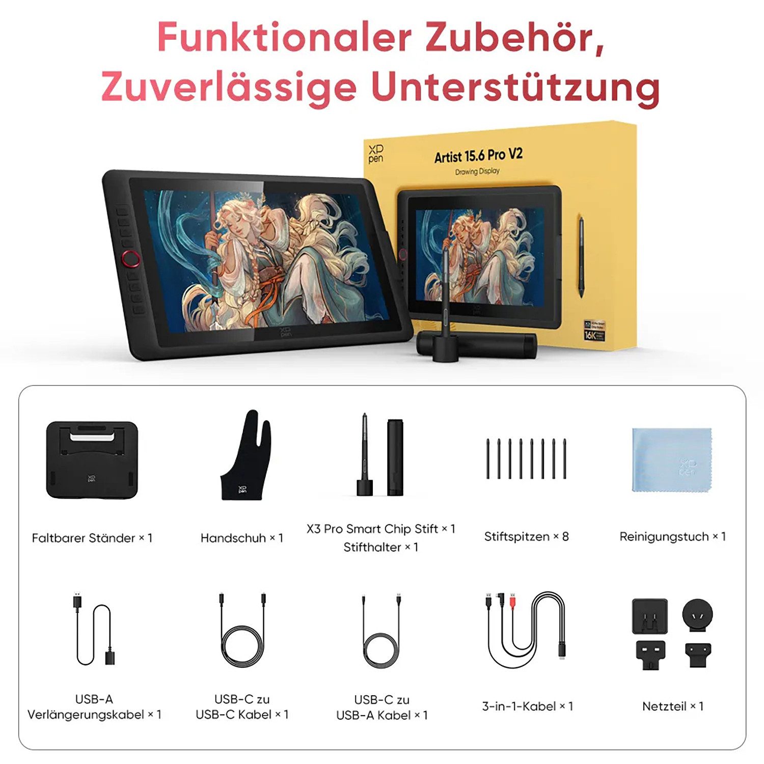 XP-PEN XP-PEN Artist 15.6 Pro V2 Grafiktablett
