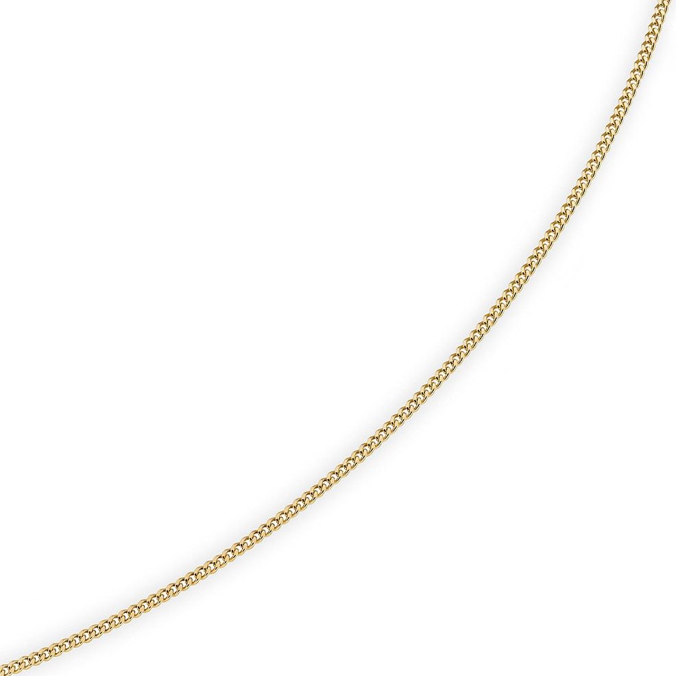 Schmuck Krone Goldkette 1,5mm Panzerkette aus 585 Gelbgold, 55cm, Gold 585
