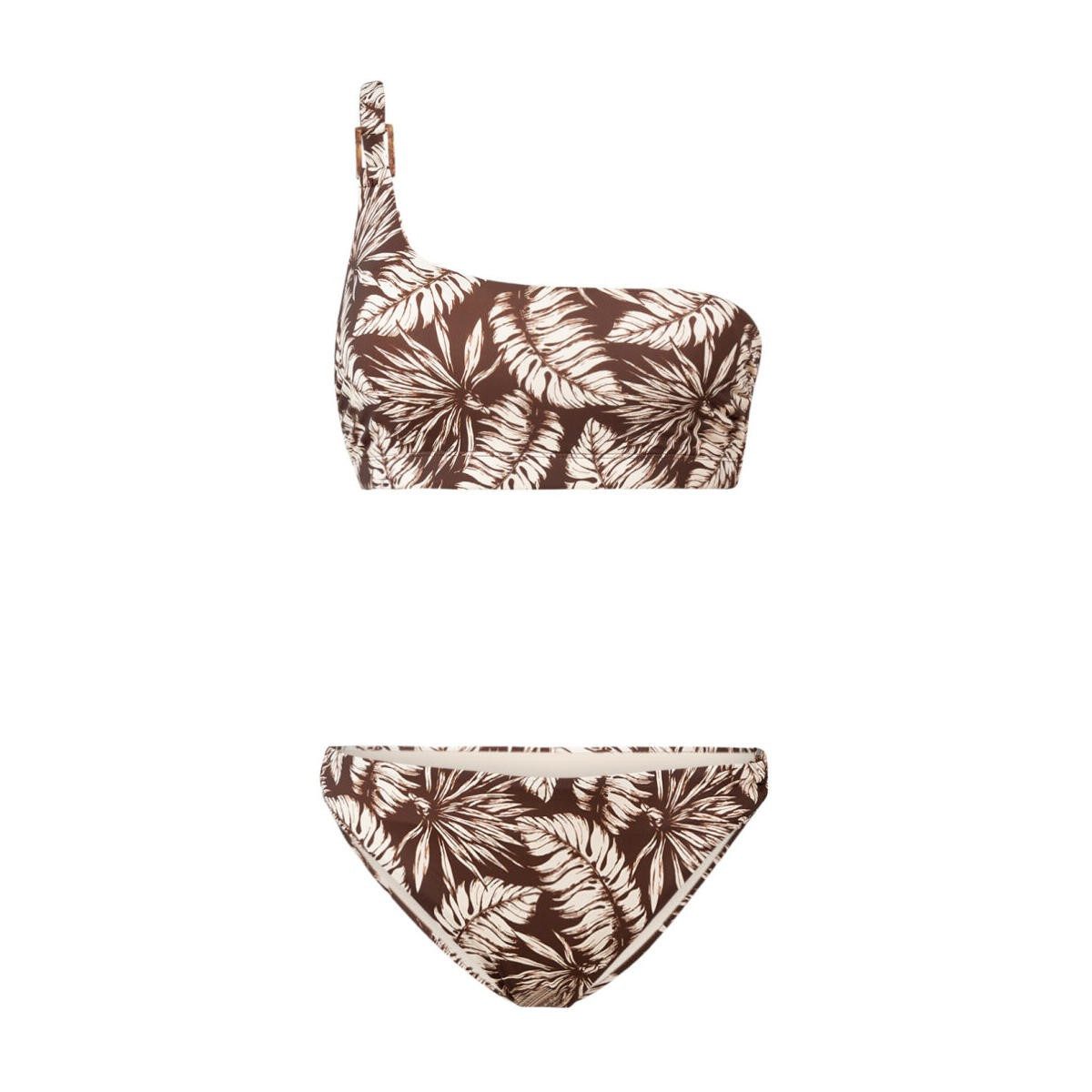 Bügel-Bikini Liesbeth Women Bikini SUMMER PALM CHOCOLATE