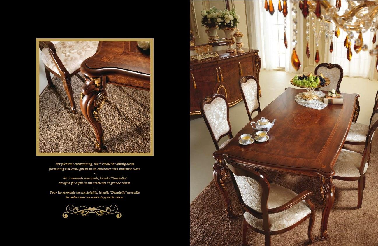 Stühle Esszimmer Garnitur arredoclassic™ Möbel 4 Designer Stühle JVmoebel Holz Klassische Essgruppe, Italienische