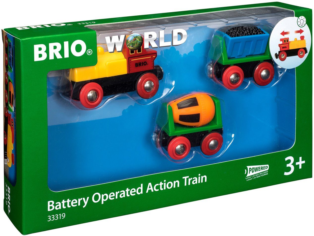 BRIO® Spielzeug-Eisenbahn BRIO® WORLD, Zug mit Batterielok, mit Lichtfunktion; Made in Europe