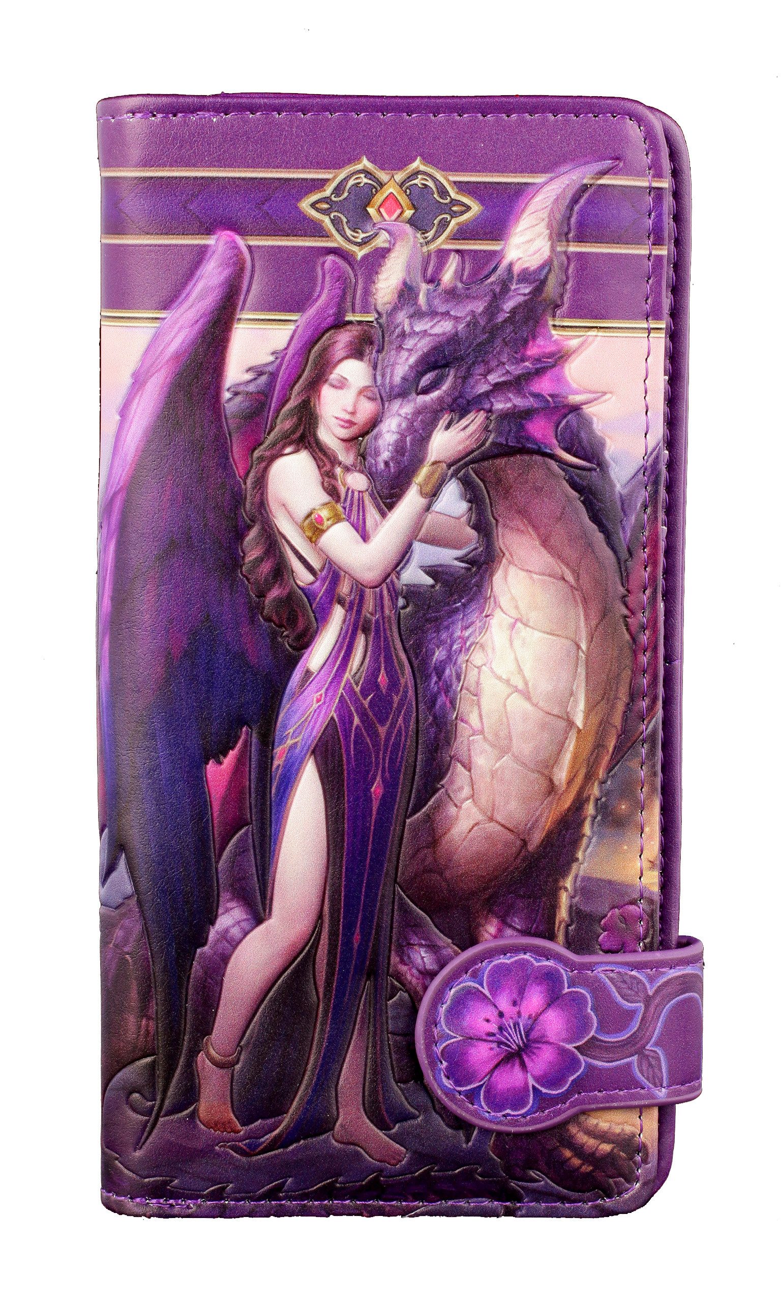 Figuren Shop GmbH Geldbörse Geldbörse mit Drache - Dragon Sanctuary - geprägt James Ryman Fantasy