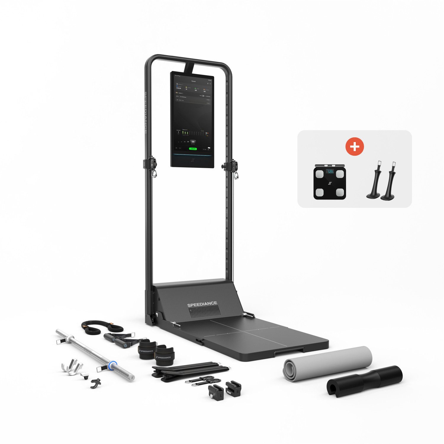 SPEEDIANCE Kraftstation Gym Monster 3S, All-in-One-Smart-Home-Gym für Ganzkörpertraining, Multifunktionale Smith-Maschine, Ganzkörper-Krafttrainingsgerät(Basis)