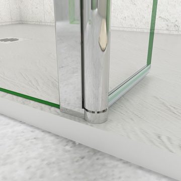 duschspa Duschwand Nano Glas Trennwand Walk in Dusche Glaswand Duschwand, Einscheibensicherheitsglas, Sicherheitsglas, (Set), Glas, Nano Glas