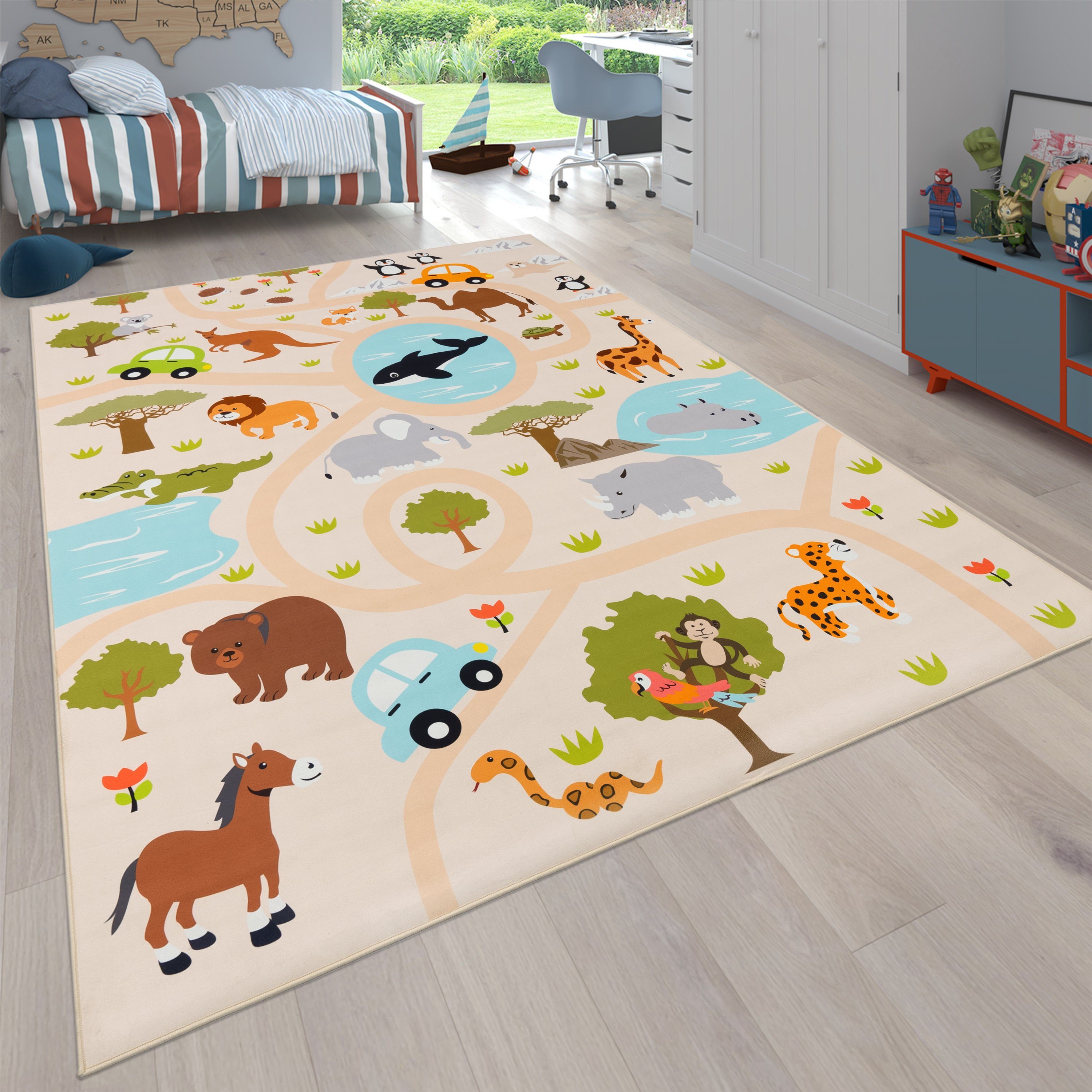 Paco Home Kinderteppich Bino 580, rechteckig, günstig online kaufen