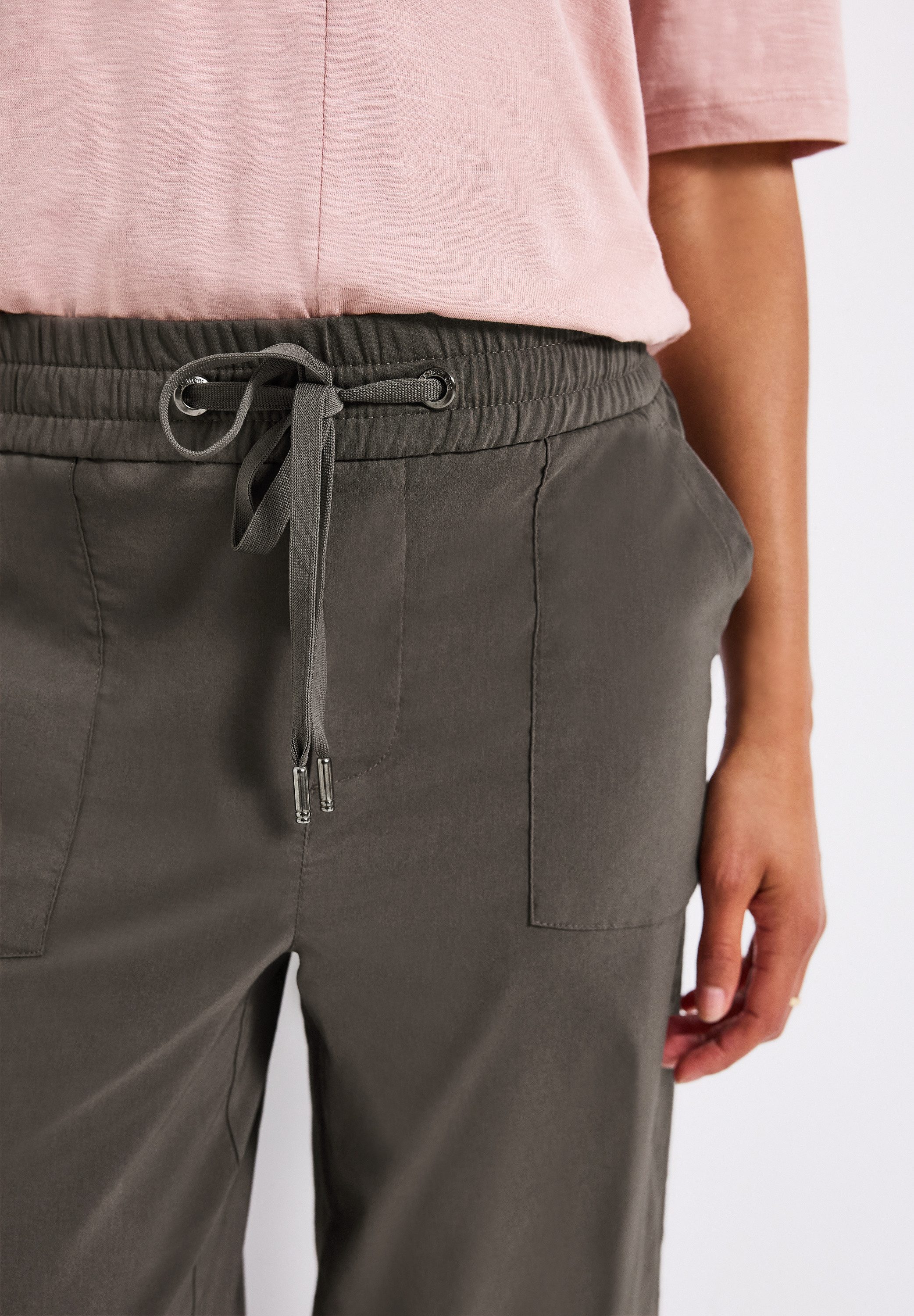 STREET ONE Stoffhose Sommerhose mit Turn-Up günstig online kaufen