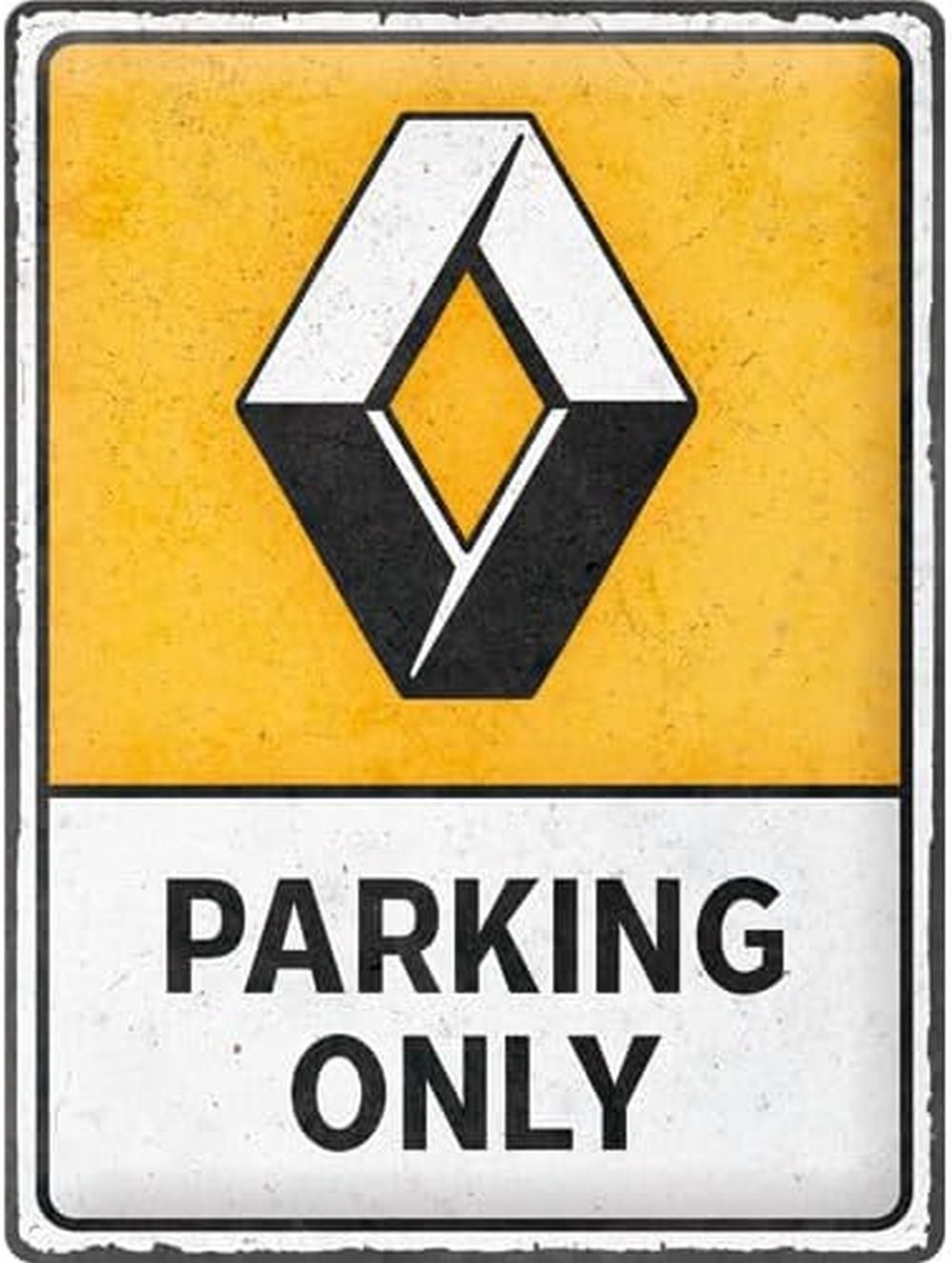 Nostalgic-Art Metallschild Blechschild 30 x 40 cm - Renault – Parking Only