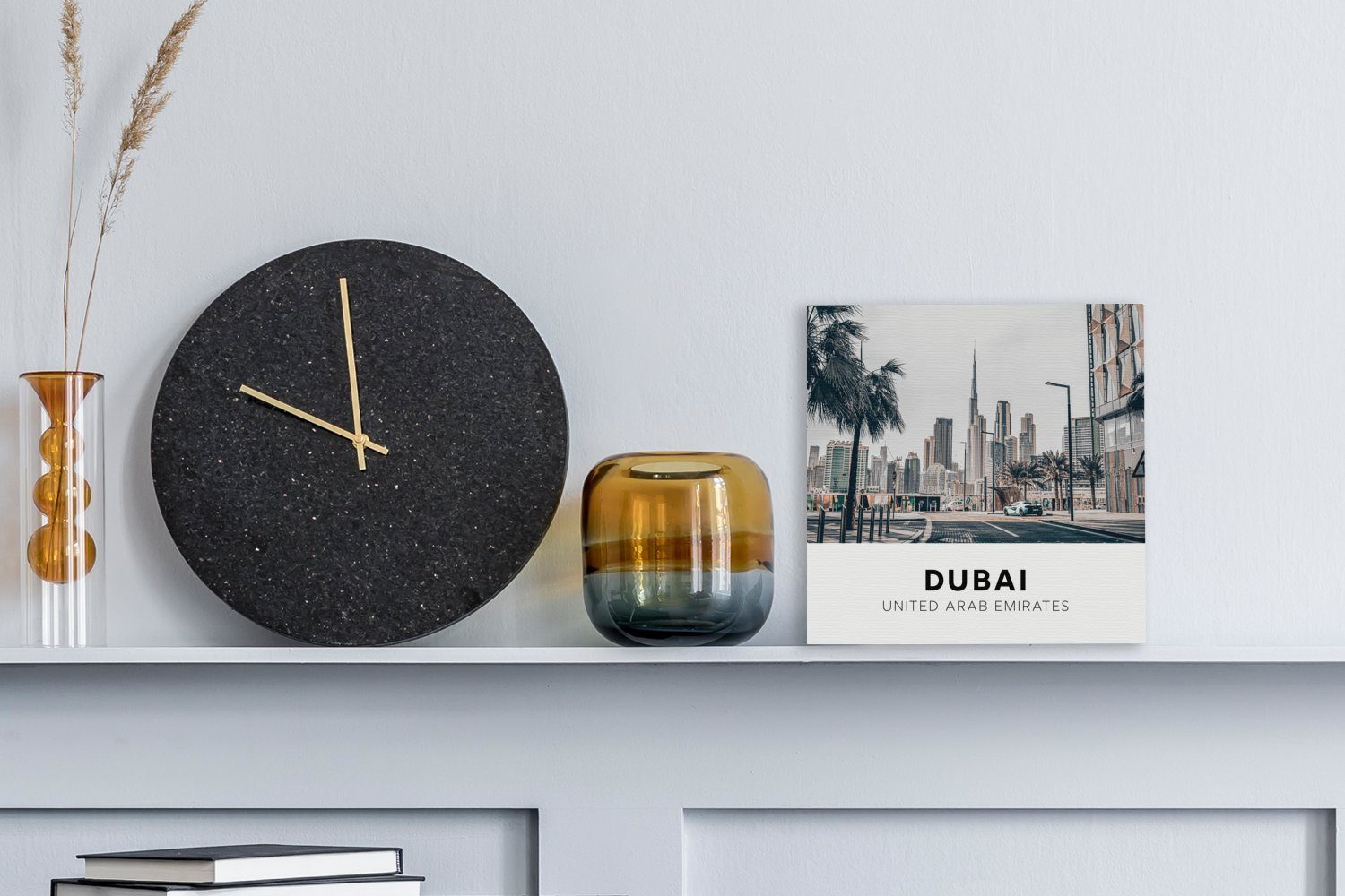 OneMillionCanvasses® Leinwandbild Dubai Skyline, Schlafzimmer St), für Straße - - (1 Bilder Wohnzimmer Leinwand