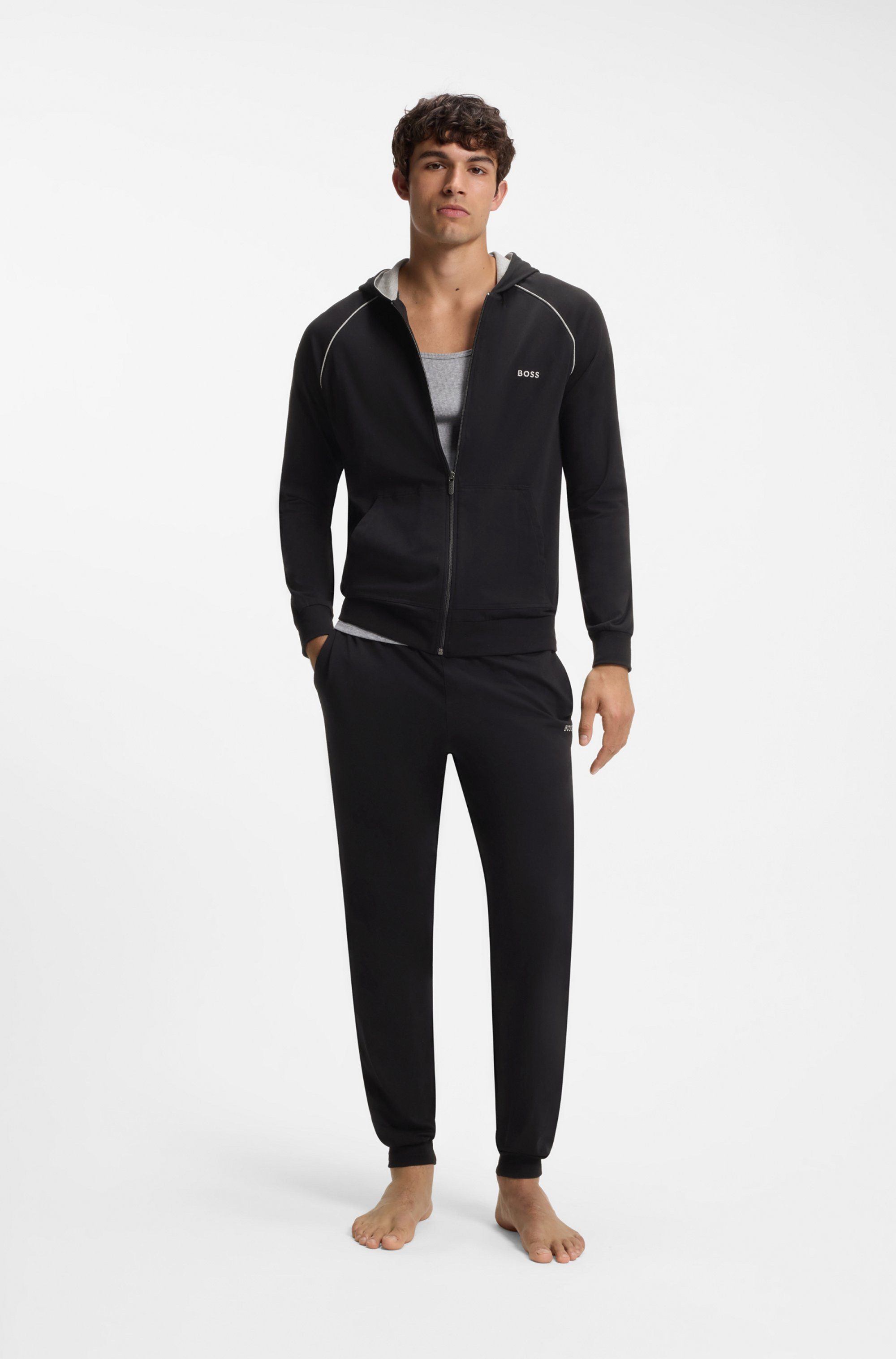 BOSS Sweathose Mix&Match Pants mit BOSS Aufdruck auf dem Kordelzug