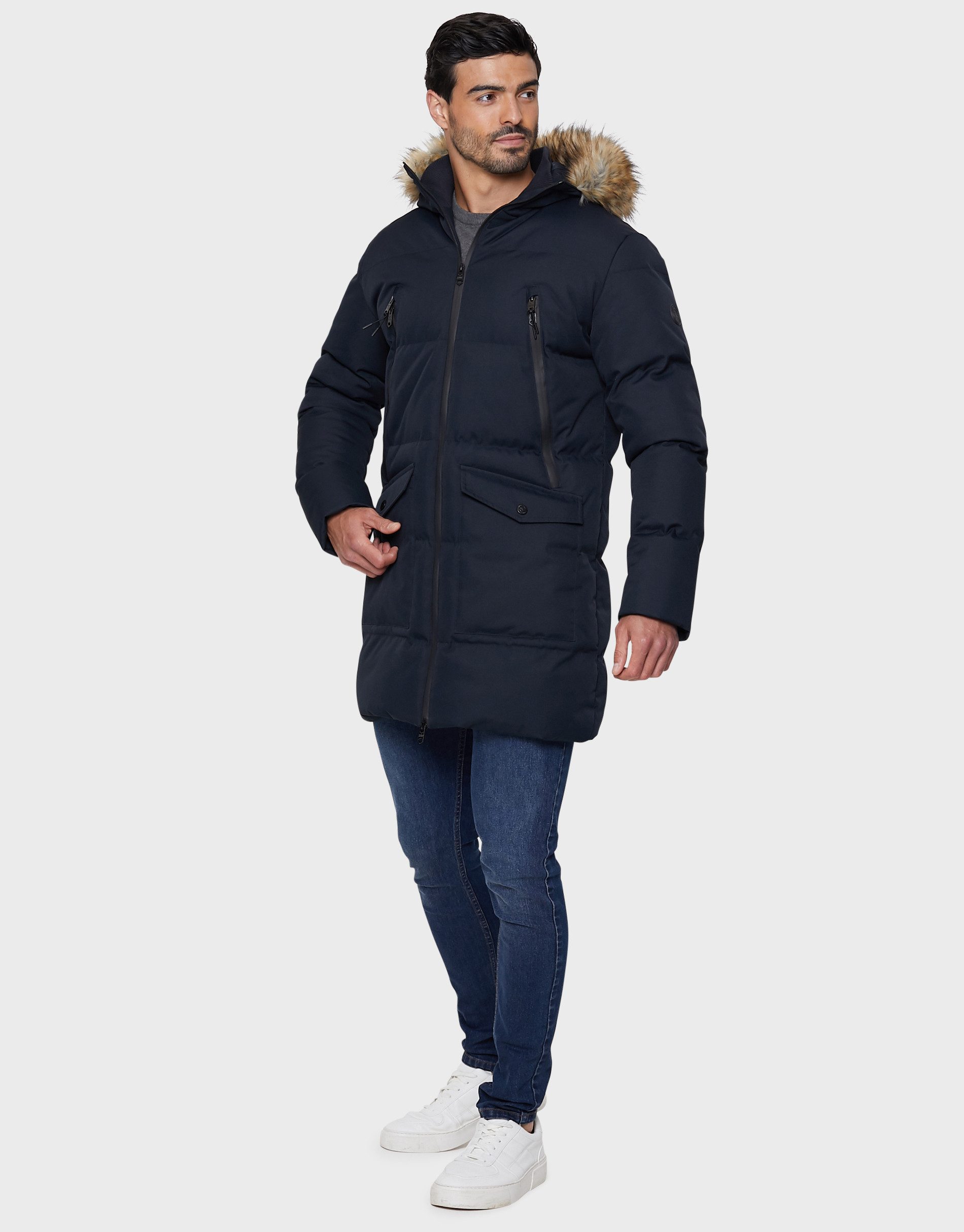 Threadbare Wintermantel (1-tlg) mit kuschelige Kapuze günstig online kaufen