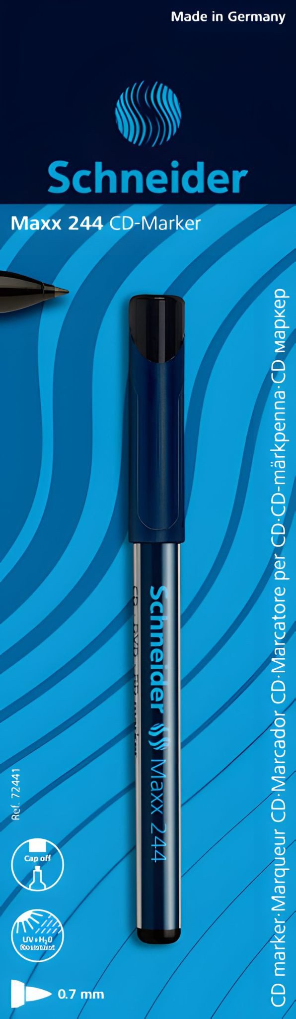 SCHNEIDER Marker Schneider CD/DVD/BD-Marker Maxx244 schwarz Blister 1 Stück