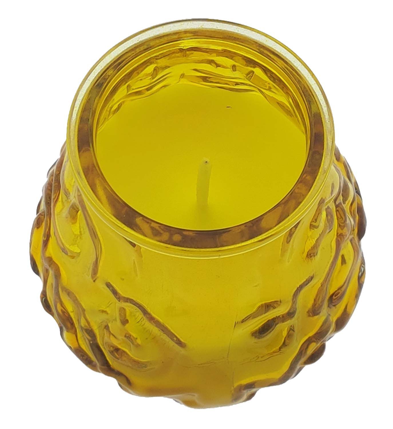 Jean Products Duftkerze 15 Citronella Kerzen Glas Gelb Mückenschutz Outdoor Ø70mm (Set, 15-tlg., Citronella Kerze im Glas), Mückenschutz Insektenschutz Zitronenduft Mückenabwehr Mückenschreck