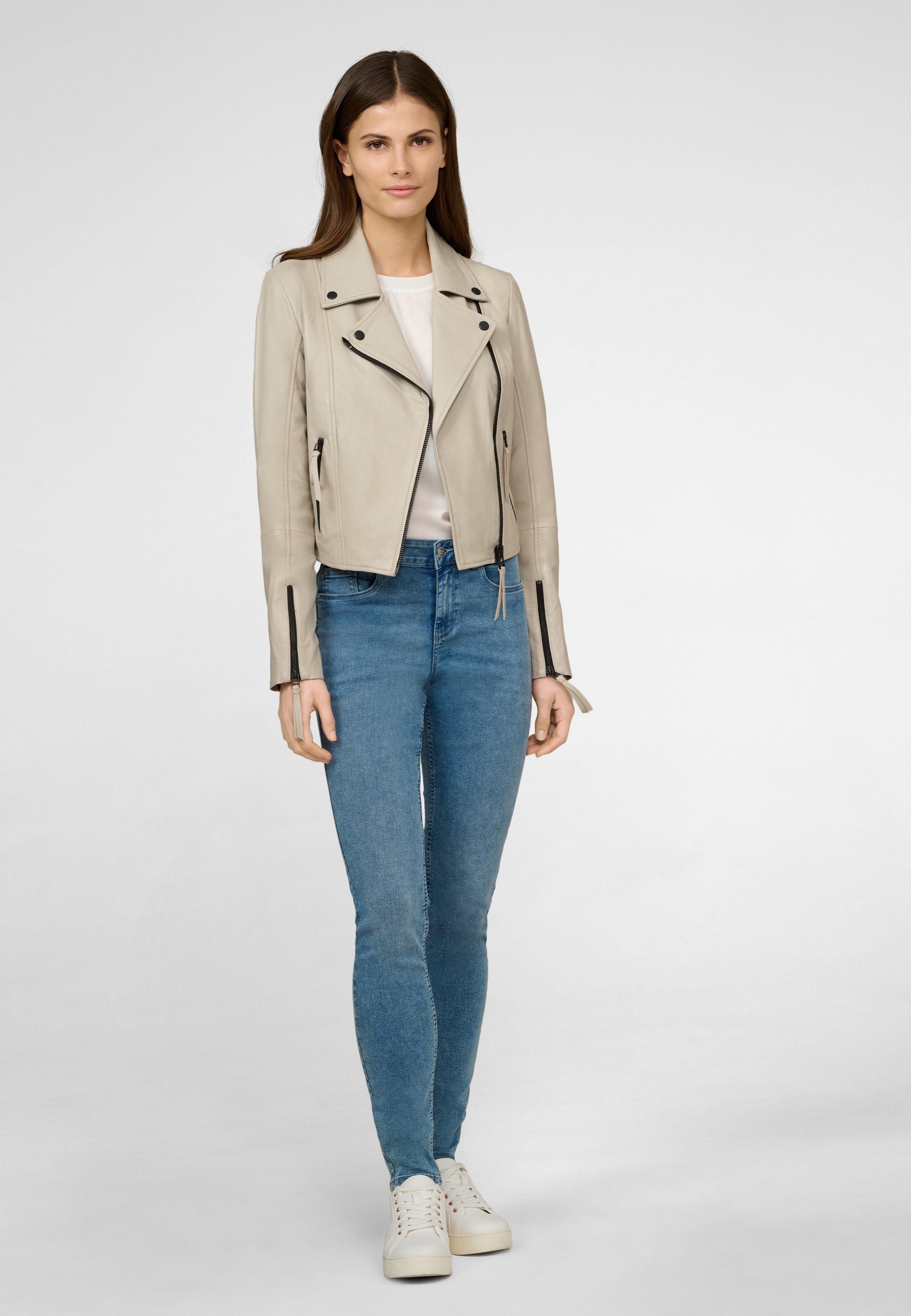 RICANO Lederjacke Alina Hochwertiges Lammleder – Bild 2 von 5