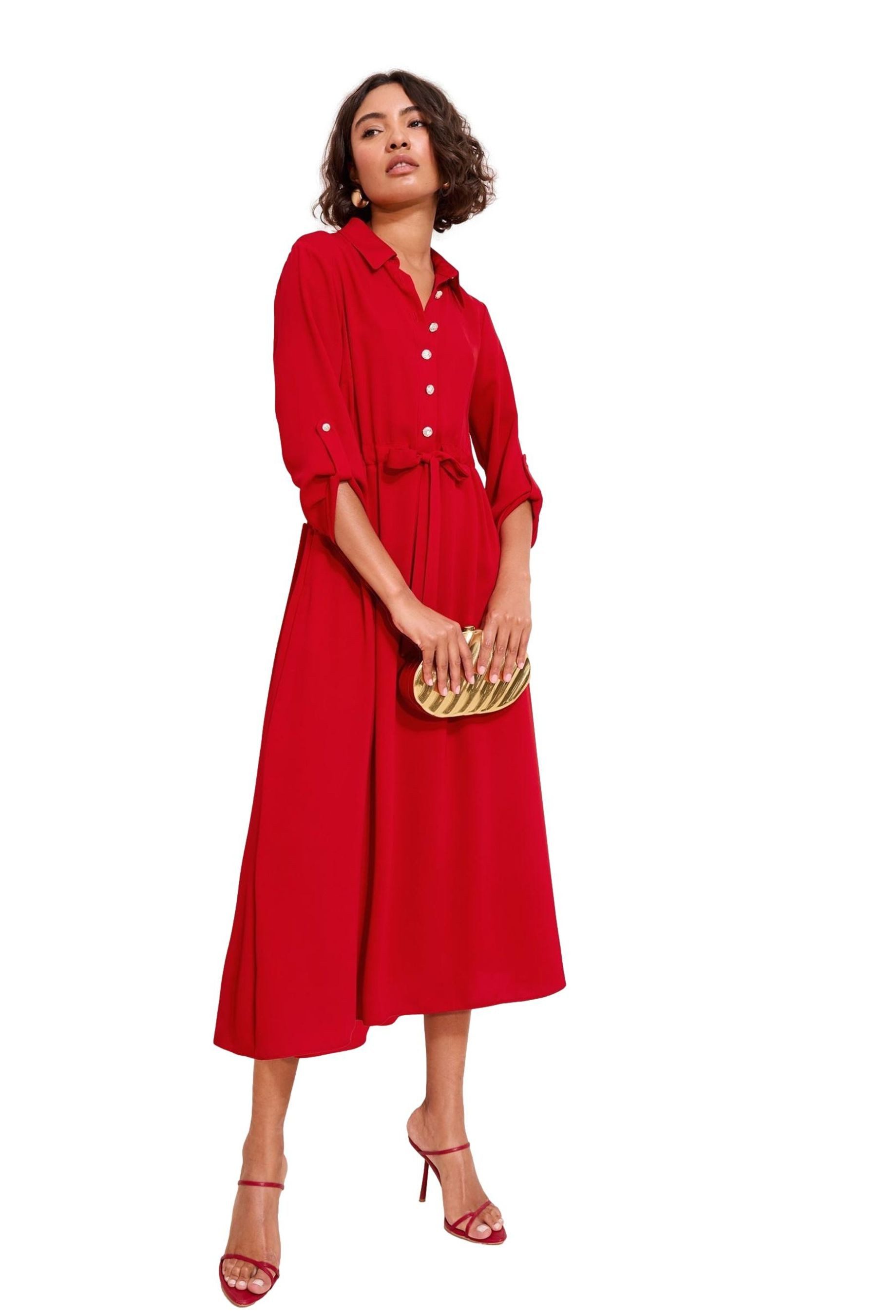 Friends Like These Midikleid Friends Like These Midi-Hemdblusenkleid, Kurzg günstig online kaufen
