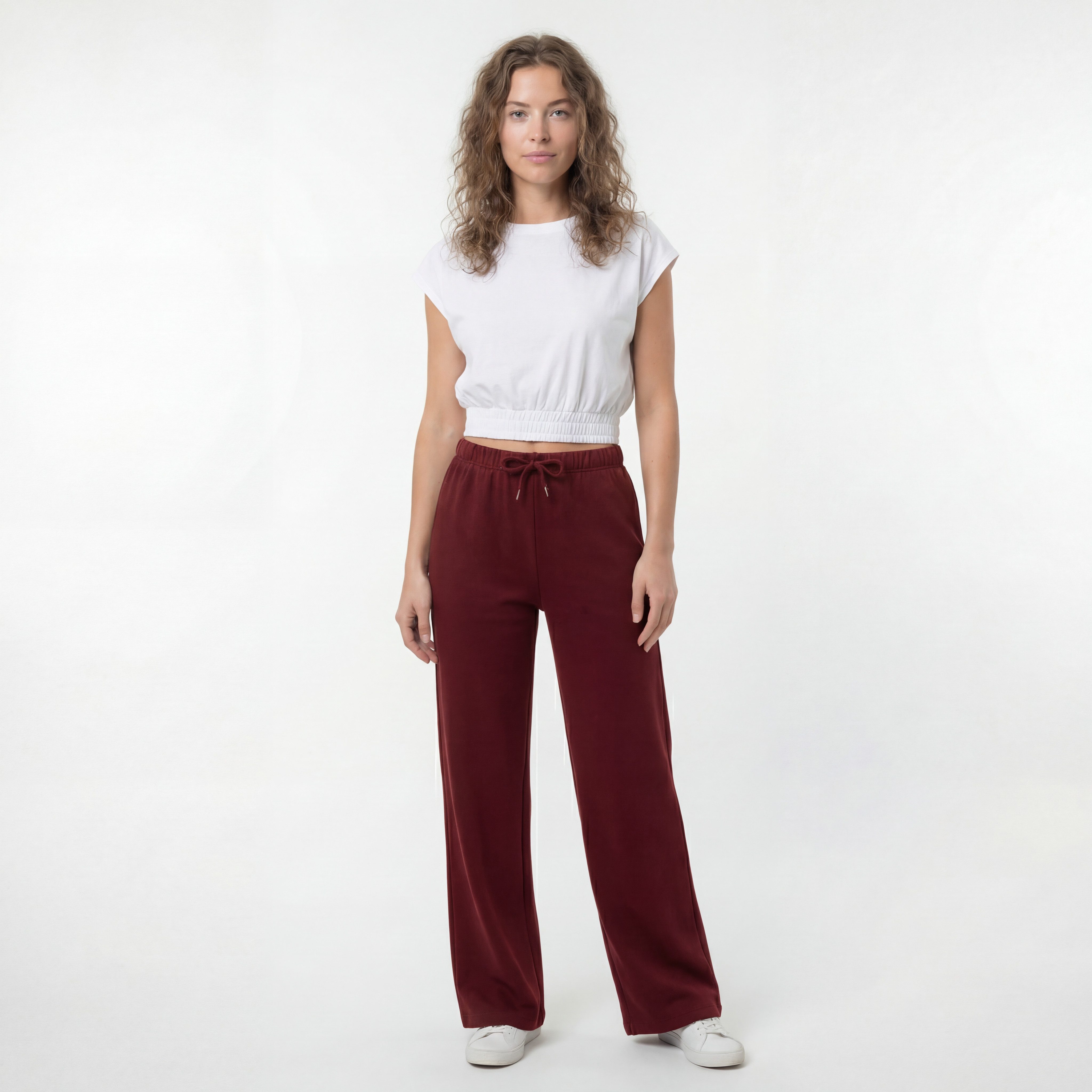 R-CAMP Sweathose Jogginghose Damen Lang Weite Sporthose Weites Bein Baumwol günstig online kaufen