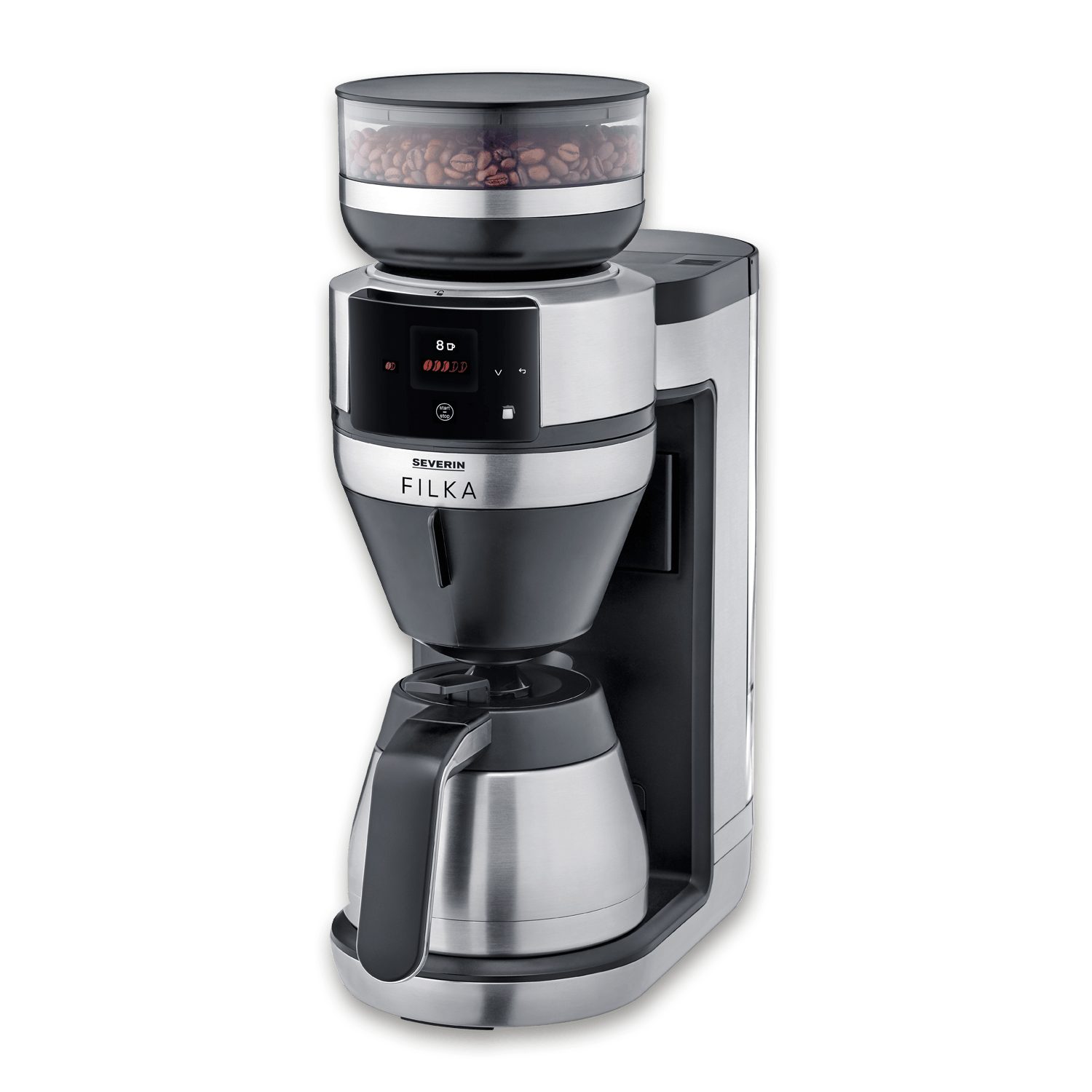 Severin Filterkaffeemaschine KA 4853 Filka Filterkaffee-Vollautomat mit Thermokanne
