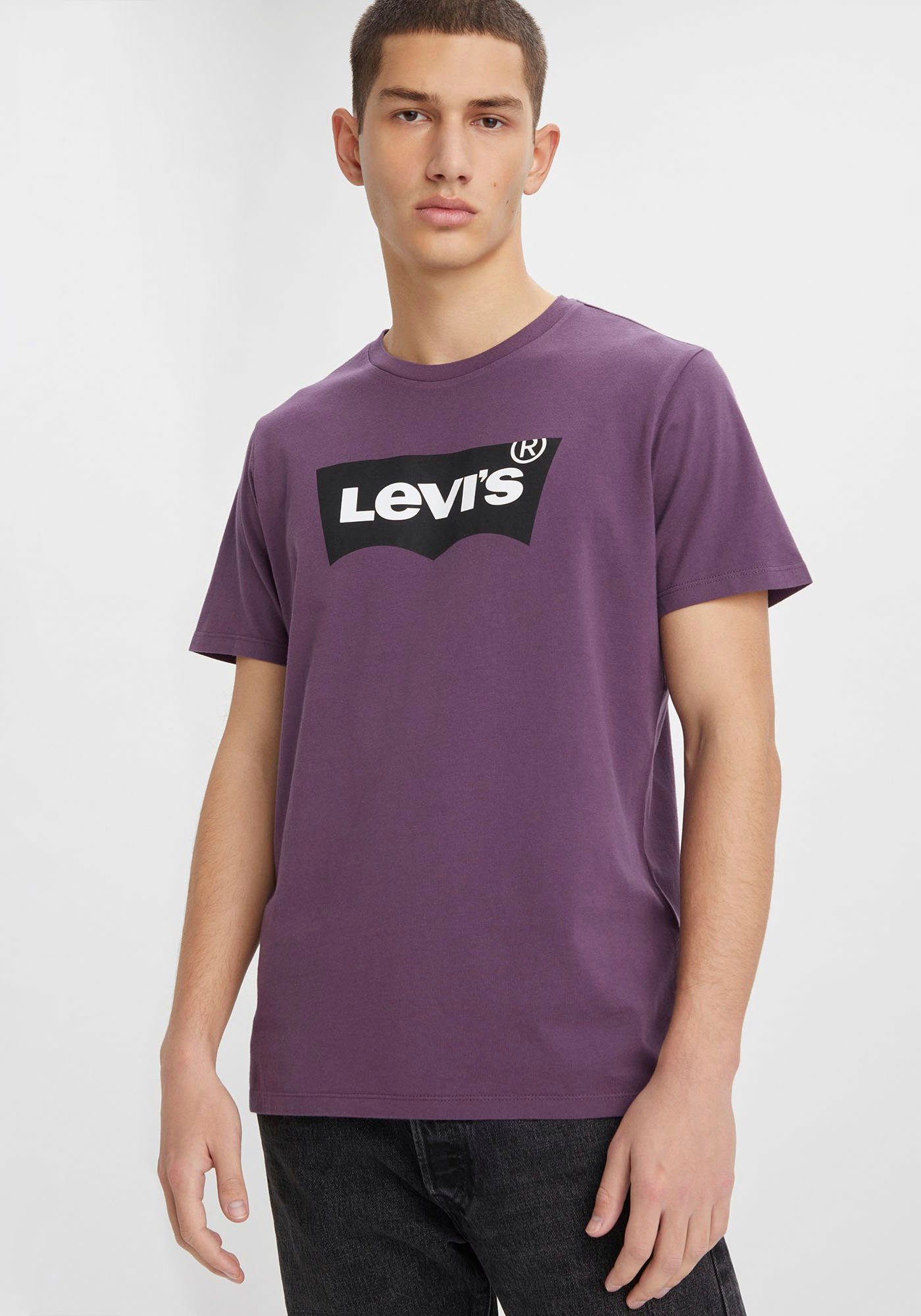 Levi's® T-Shirt CREWNECK TEE mit Logo-Front-Print EXTENSION HORTENSIA