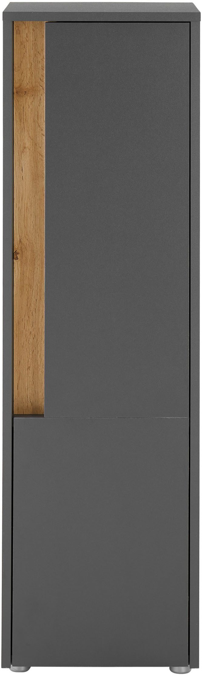Home affaire Midischrank CITY/GIRON, Badschrank mit Griffmulde, Hochschrank in zeitlosem Design in den Farben Weiß und Anthrazit verfügbar, viel Stauraum – Bild 5 von 5