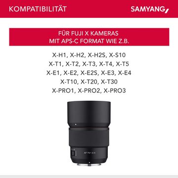 Samyang AF 75mm F1,8 für Fuji X Teleobjektiv