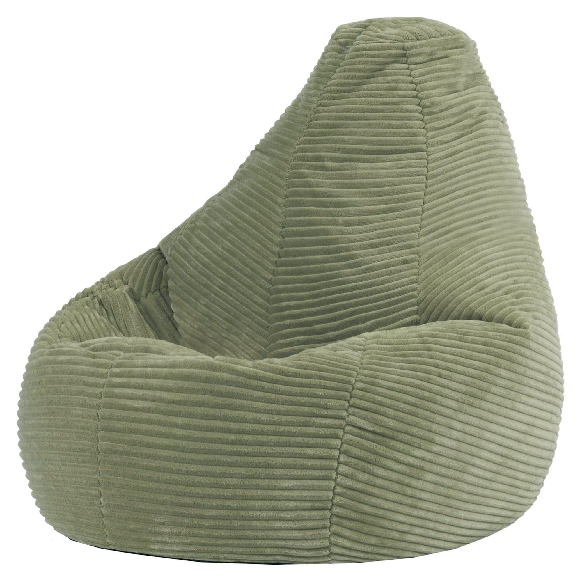 icon Sitzsack Kinder Sessel aus Cord Flauschig „Dalton", 69x59x65cm, Made in Germany, für Kinderzimmer, mit Füllung