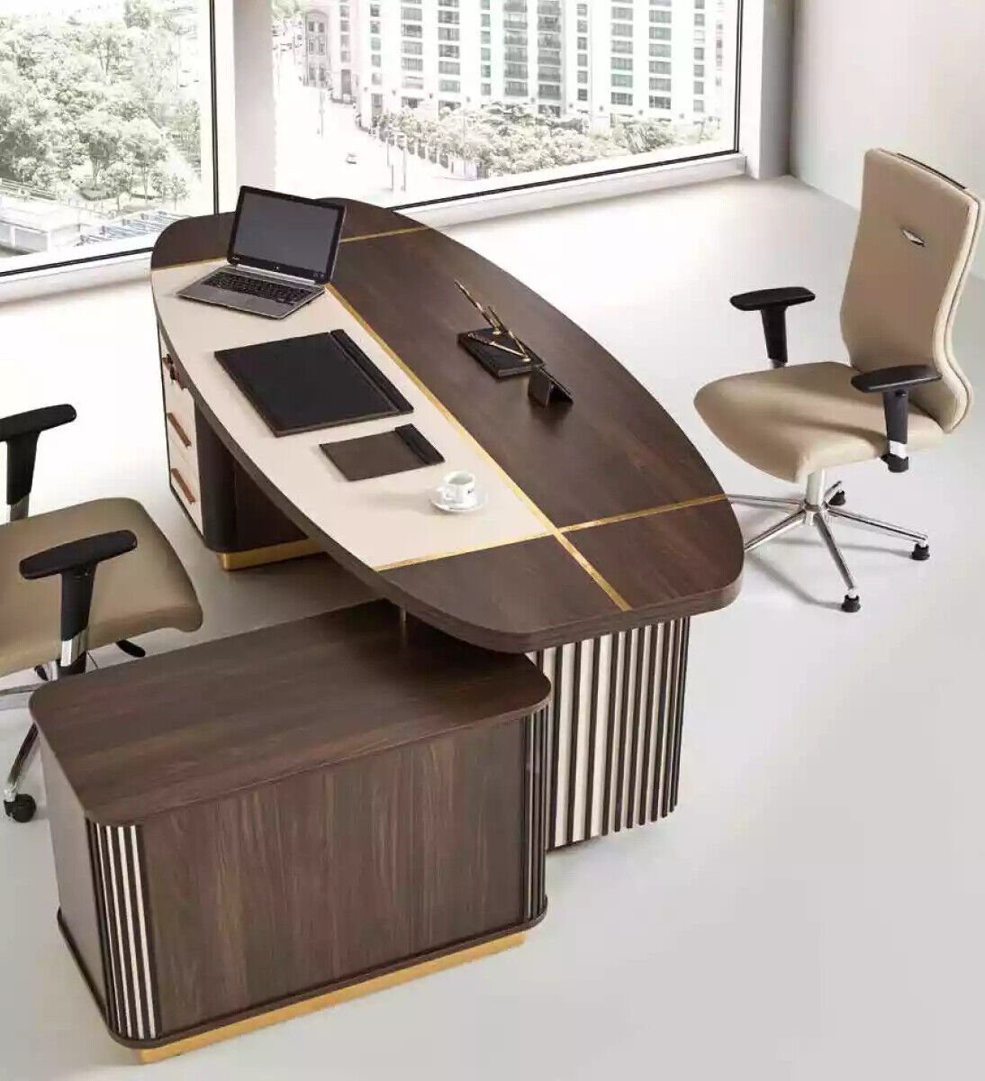 In Luxus Schreibtisch Tische 250x165 Made Ovaler Tisch Eckschreibtisch Eckschreibtische, JVmoebel Europe