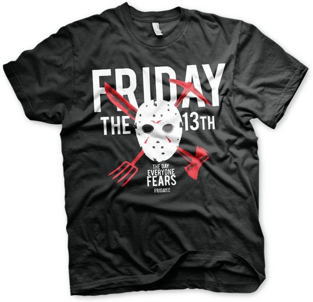 Friday the 13th T-Shirt The Day Everyone Fears Big Tall T-Shirt