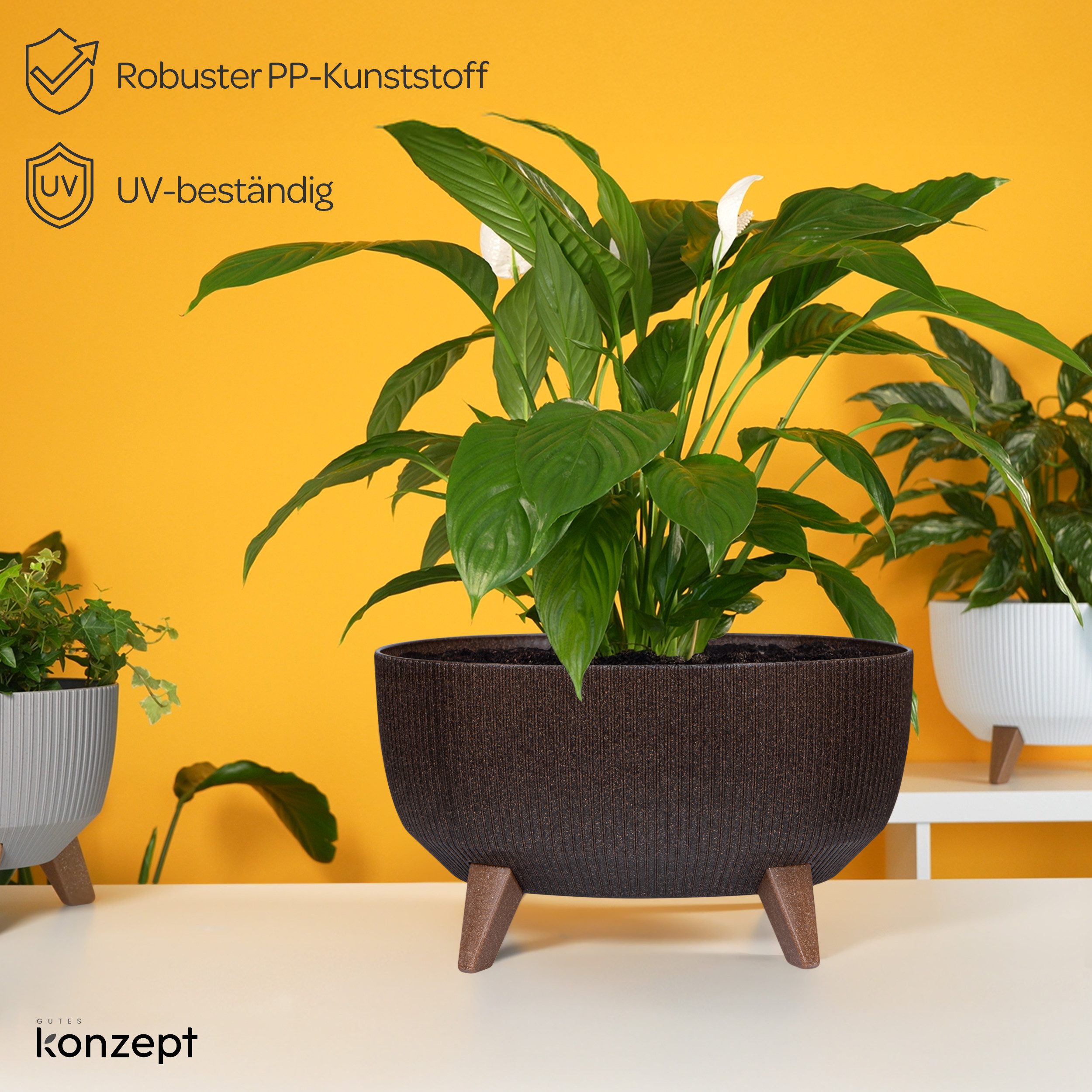KONZEPT Blumentopf mit Füßen – großer günstig online kaufen