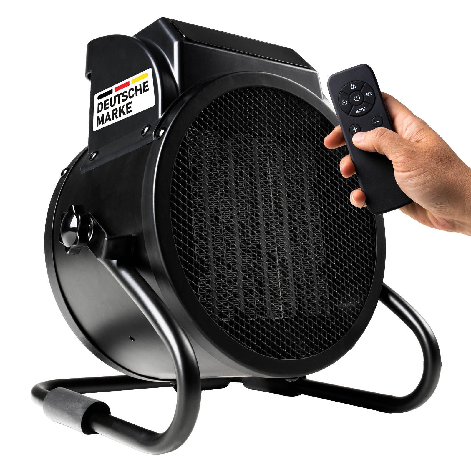 BRAST Keramikheizlüfter 3000W, mit Temperaturfühler, inkl. LED-Bedienfeld & Eco-Modus, 3000 W, Fernbedienung, 1–24-Stunden-Timer, Automatische Temperaturregelung