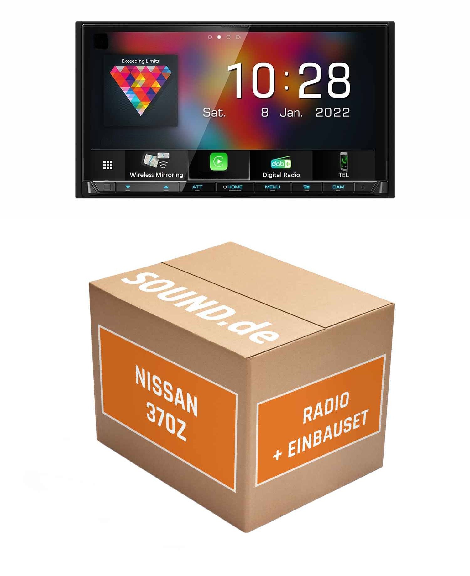Autoradio Einbauset Kenwood Kenwood DMX8021DABS Nissan370Z Autoradio