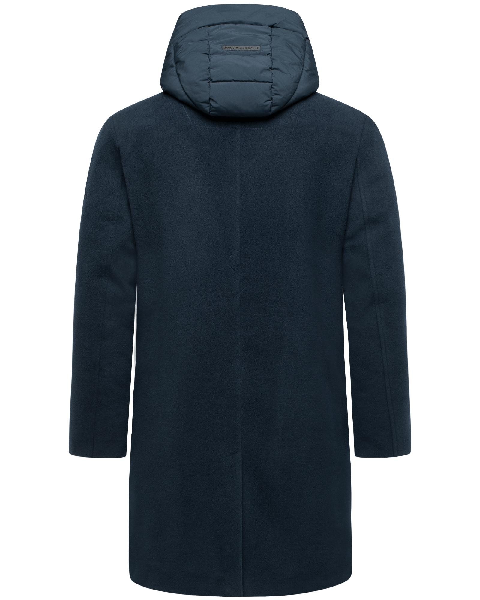 Stone Harbour Trenchcoat Thiagoo XX Kurzmantel in Wollmantel-Optik mit herausnehmbaren Inlay
