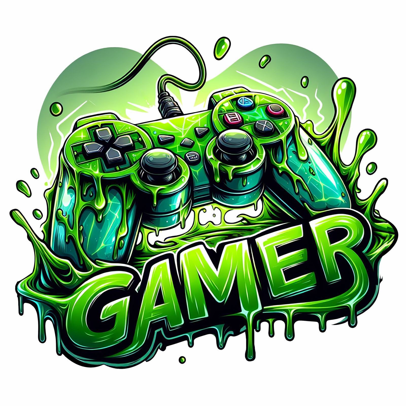 nikima Wandtattoo 259 Wandtattoo Gamer - Größe 500 x 500 mm (PVC-Folie), in günstig online kaufen