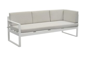 bellavista - Home&Garden® Loungeset Gartenmöbel Set Aluminium Ecklounge Lima, (Set, 3-tlg), Aluminium weiß pulverbeschichtet, für bis zu 5 Personen geeignet
