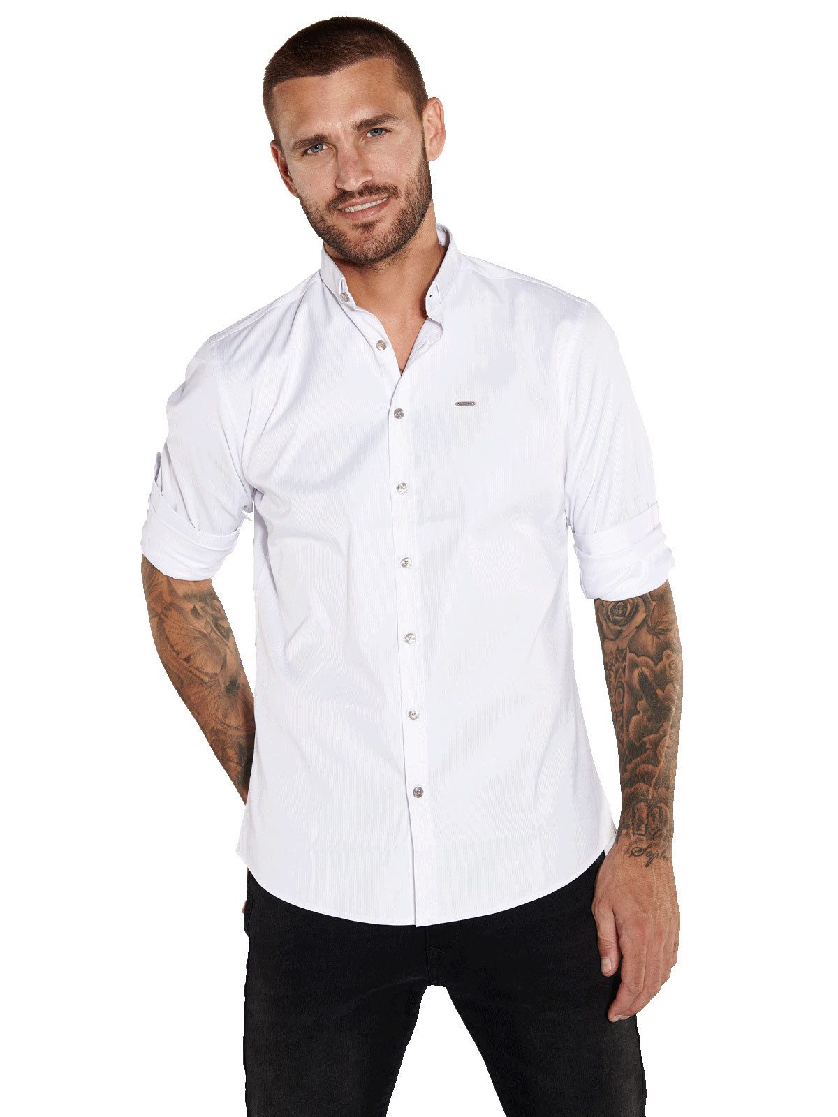 Langarmhemd Hemd uni