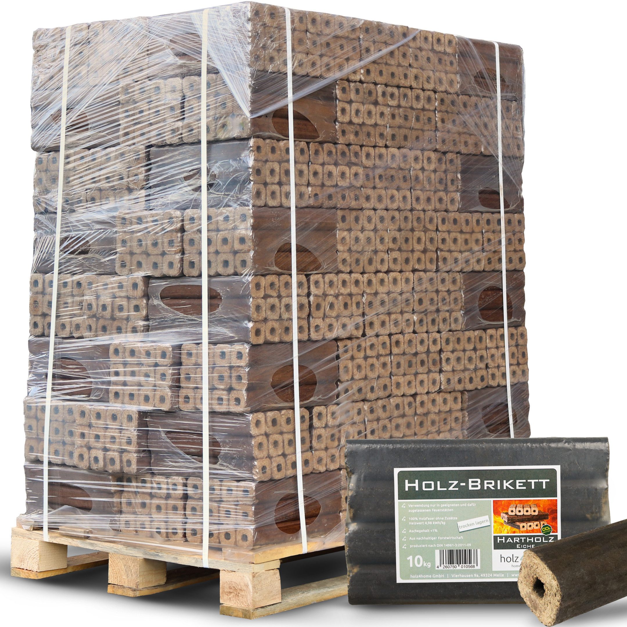 holz4home® Holzbriketts Pini Kay Eichenbriketts I günstig online kaufen
