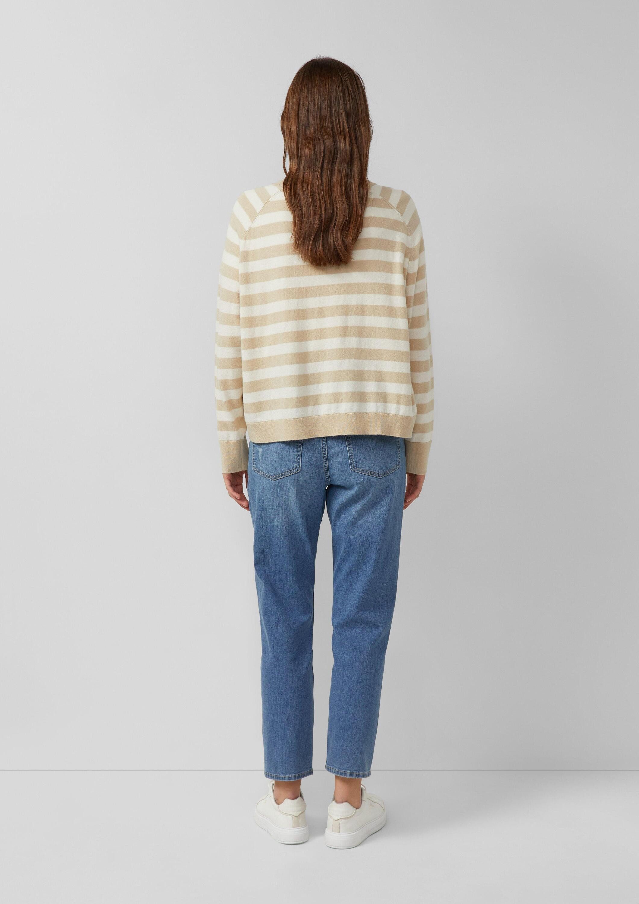 s.Oliver Longpullover Strickpullover Oversized Strickpullover aus Viskosemix